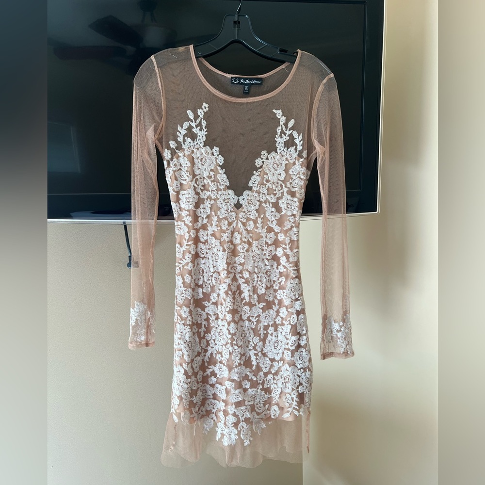 For Love and Lemons Luau mini dress cream/white